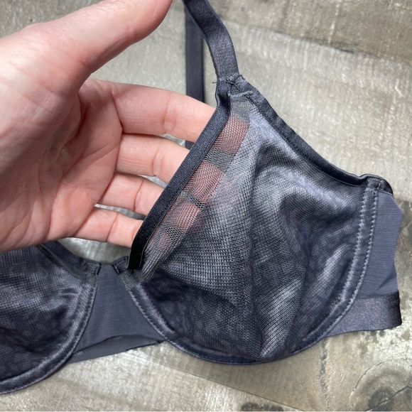 Soma Unbelievable Fit Perfect Coverage Bra 34C Gray Leopard Print - Picture 7 of 14